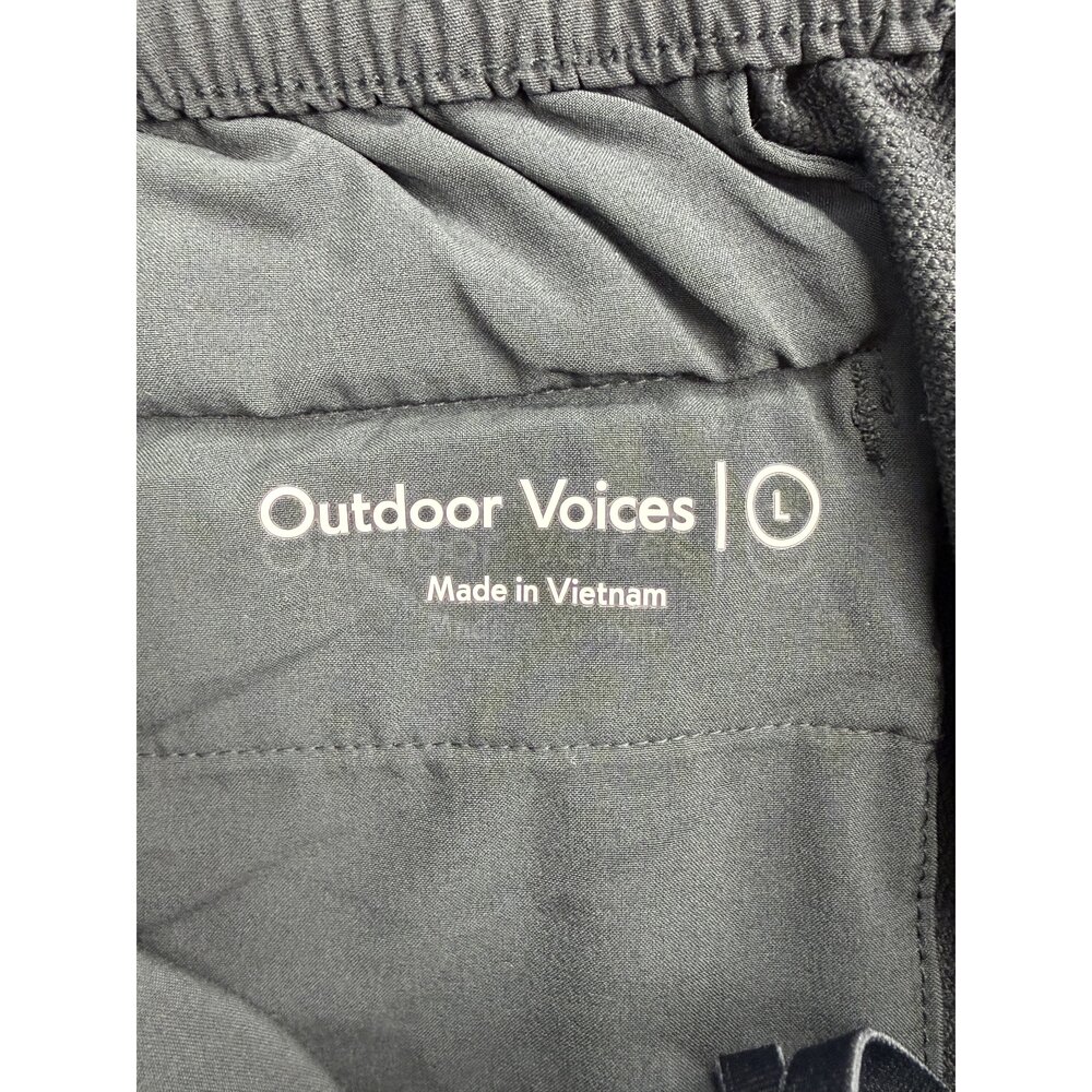 Outdoor Voices Black Track Joggers Women's L Zipper Pockets - Picture 4 of 8